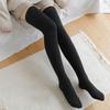 Einfarbig JK Mädchen Polyester Winter Thermosocken Überknie Socken Oberschenkelhohe Socken Damen Strümpfe