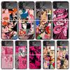 Brokenhearted Anime Girl Phone Case For Samsung Galaxy Z Flip3 Flip4 Flip5 Flip6 Flip7 For Z Flip 7 6 5 4 3 5G Hard Folding Cove