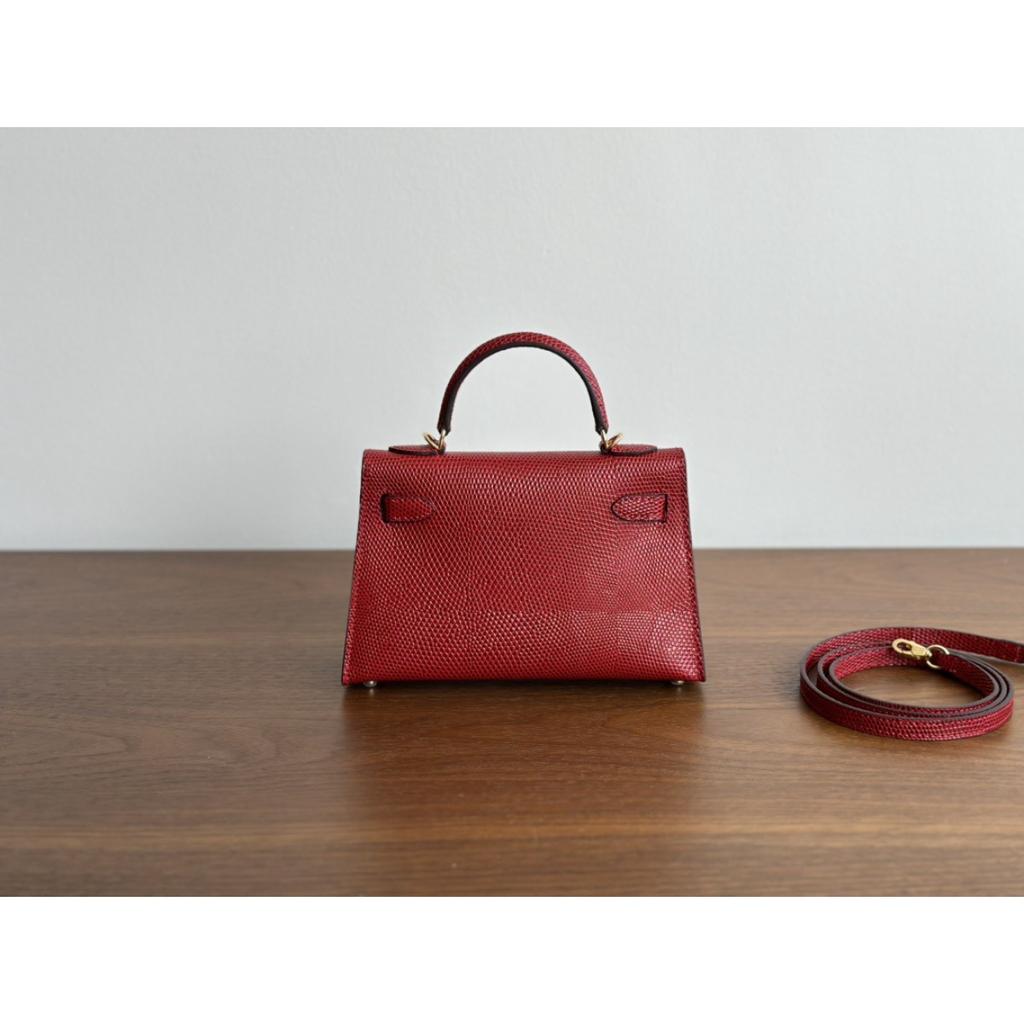 Kazilan 19cm Kelli mini lizard pattern handbag commuter fashion casual simple one-shoulder crossbody bag women's bag