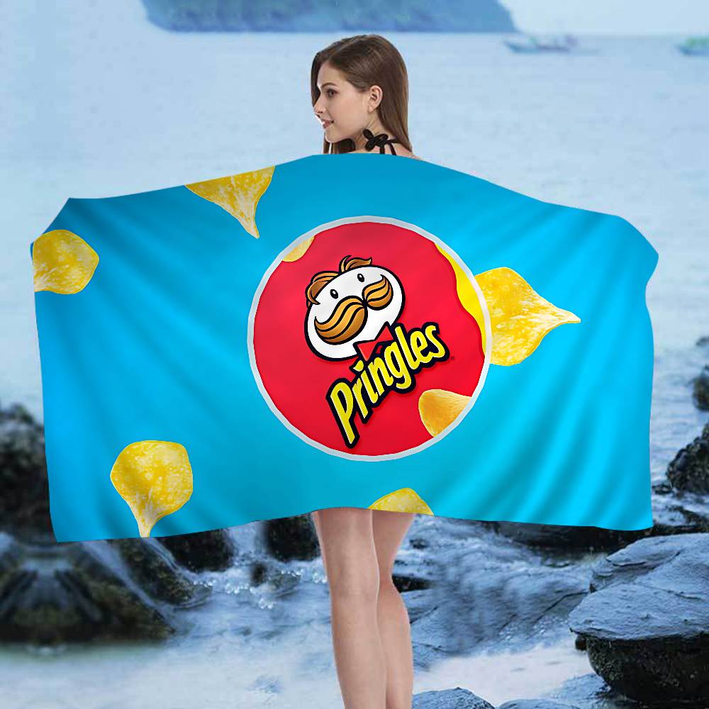 Mode P-Pringles L-LLC Strandtuch Bunte Badetücher für Mädchen Mikrofaser Schnelltrocknend Individuell Sandfrei Strand Yoga Spa Fitnessstudio Pool