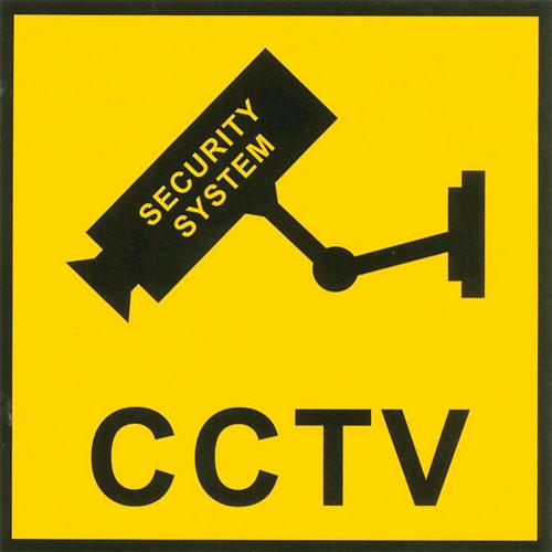 Dummy Outdoor Surveillance Camera, Flashing Led Light, Security System Sticker, Realistic!