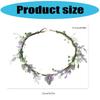 Eleganti Fasce Floreali con Strass e Nastro Regolabile Decorazione per Capelli per Donne Ragazze Occasioni Speciali