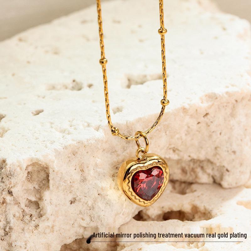 Elegante Retro Herbst/Winter Edelstahl Schlüsselbein Kette für Damen