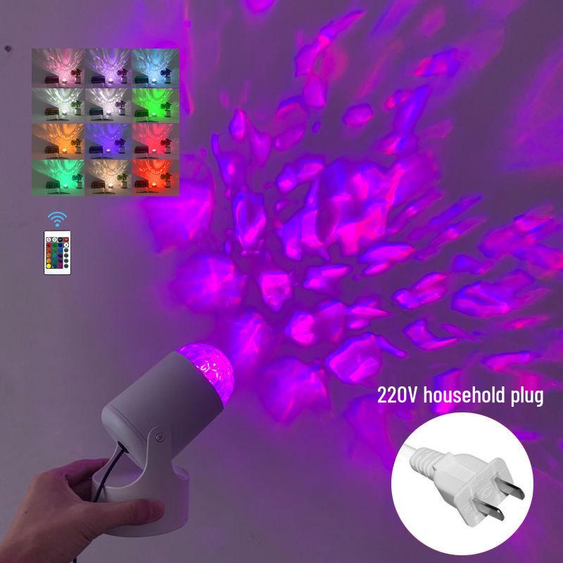 Sunset Ripple Atmosphere Lamp: Dynamic Bedroom & Studio Light for Influencers