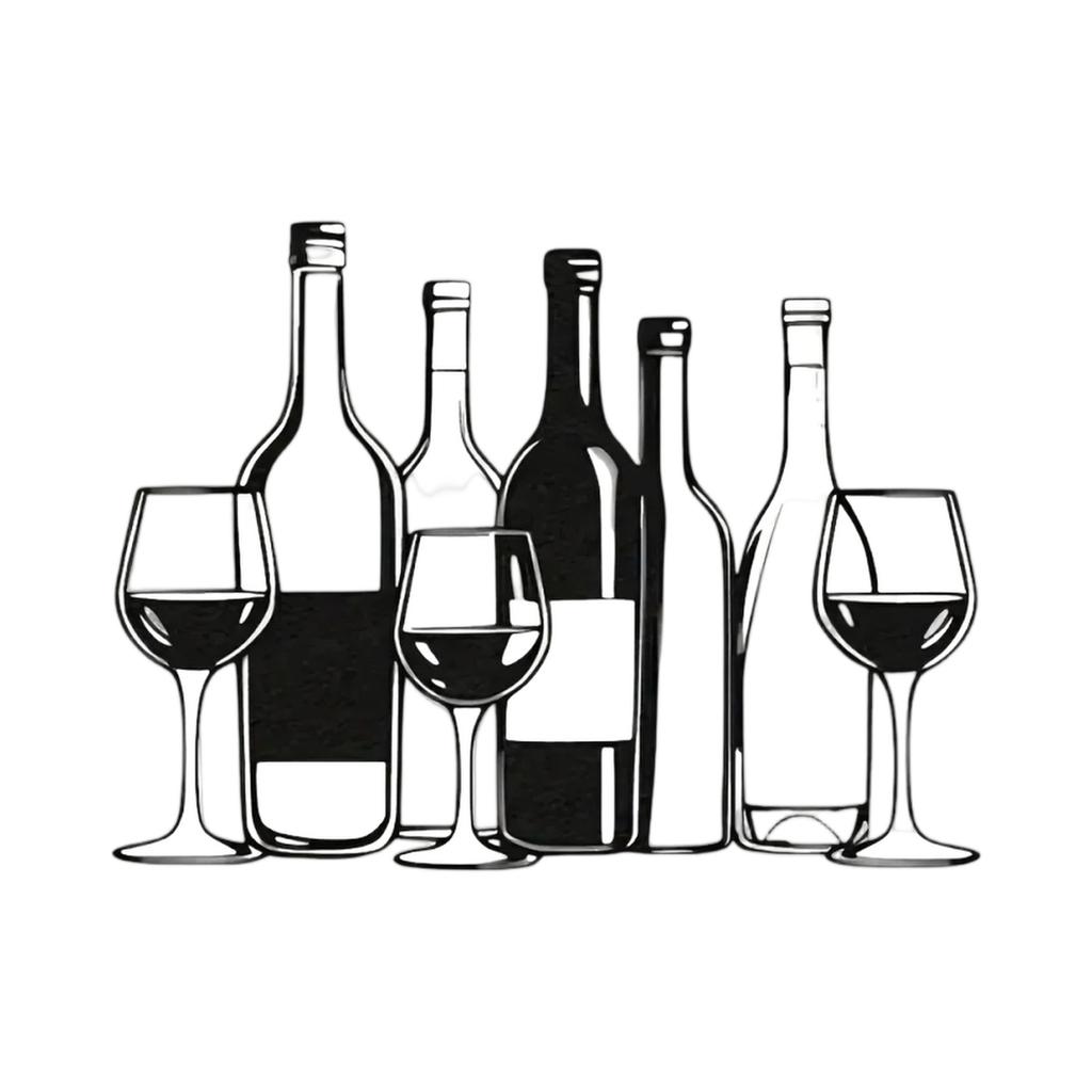 Metal Wine Glass Wall Art Hanging Decoration for Restaurant Bar Creative Wall Mounted Wine Bottle and Glass Design Metal Sculpture