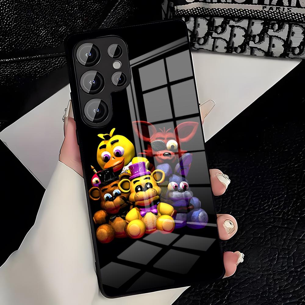 

Fnaf Five-nights-At-Freddy Phone Case For Samsung S26 S25 Plus S20 S20 Plus S22 Ultra S23 FE S21 Plus S21 Ultra Glass Cover Samsung S25 Plus