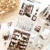 Creawithgaby Vintage The Cosy Chapter Washi PET Tape DIY Card Making Scrapbooking Decorative Sticker