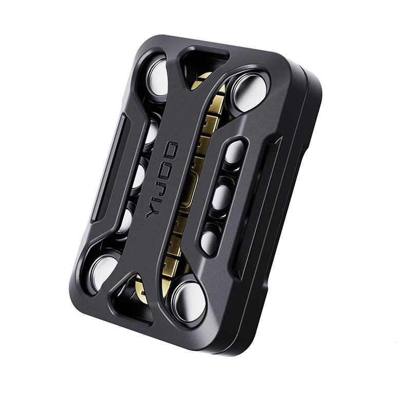 Zinc Alloy Magnetic Fidget Slider EDC Adult Metal Antistress Toy Non-limit Structure Tuning Fork Push Card  Stress Relief Toy