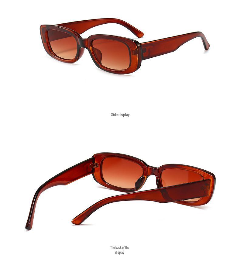 Retro Unisex Small Square Frame Sunglasses - European & American Style 95004