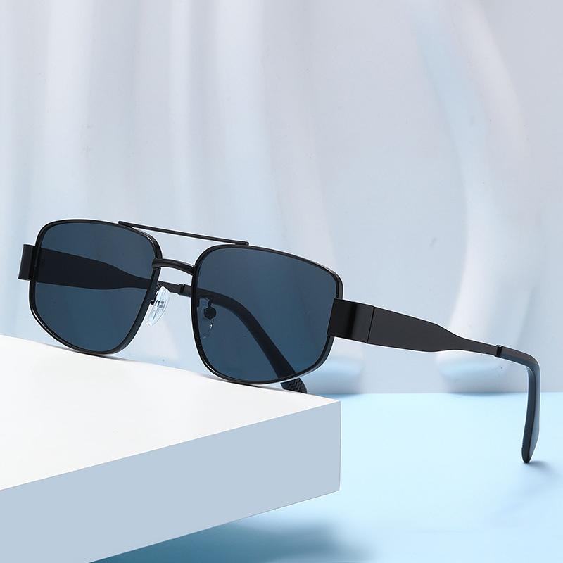 

Модные металлические солнцезащитные очки «кошачий глаз» нового стиля с двойной перекладиной для защиты от солнца и УФ-лучей.2183