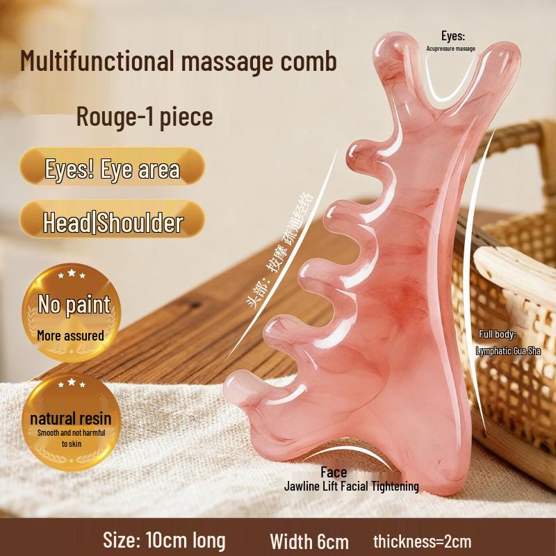 4-in-1 Multi-Functional Scalp Massager & Gua Sha Tool for Head Therapy and Facial Lifting
