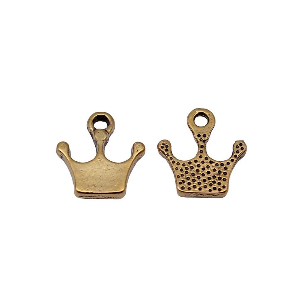 Crown Charms Multi Color Alloy Pendants For Royal Princess Jewelry Accessories