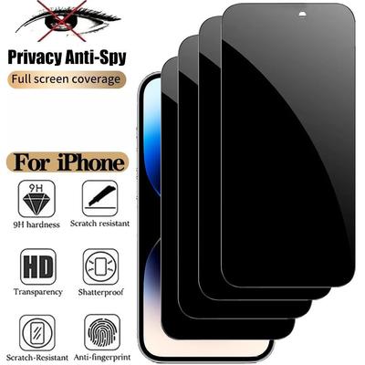 Privacy Screen Protector Tempered Glass For iPhone 17 Pro Max Air 16 15 14 Plus 13 12 11 Pro Max X XS MAX XR Privacy Screen Glass Film Anti-Spy Glass
