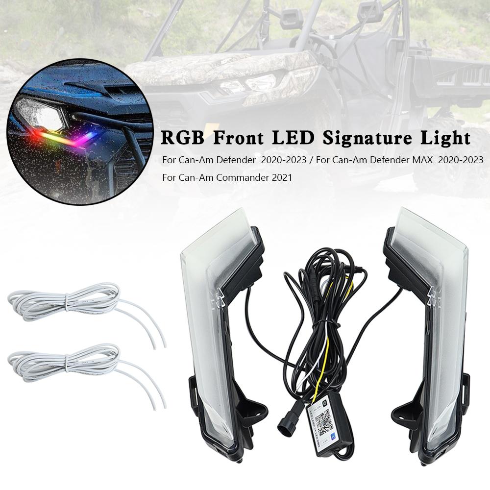 

RGB Front LED Signature Light for Can-Am Commander Defender Max 2020-2023