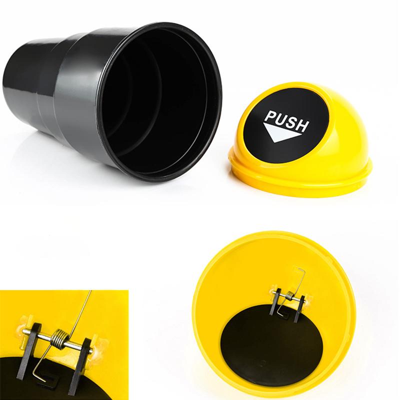 Hippcron Car Trash Garbage Can Auto Trash Dust Case Holder Bin Box Car-styling Yellow Red Blue Black