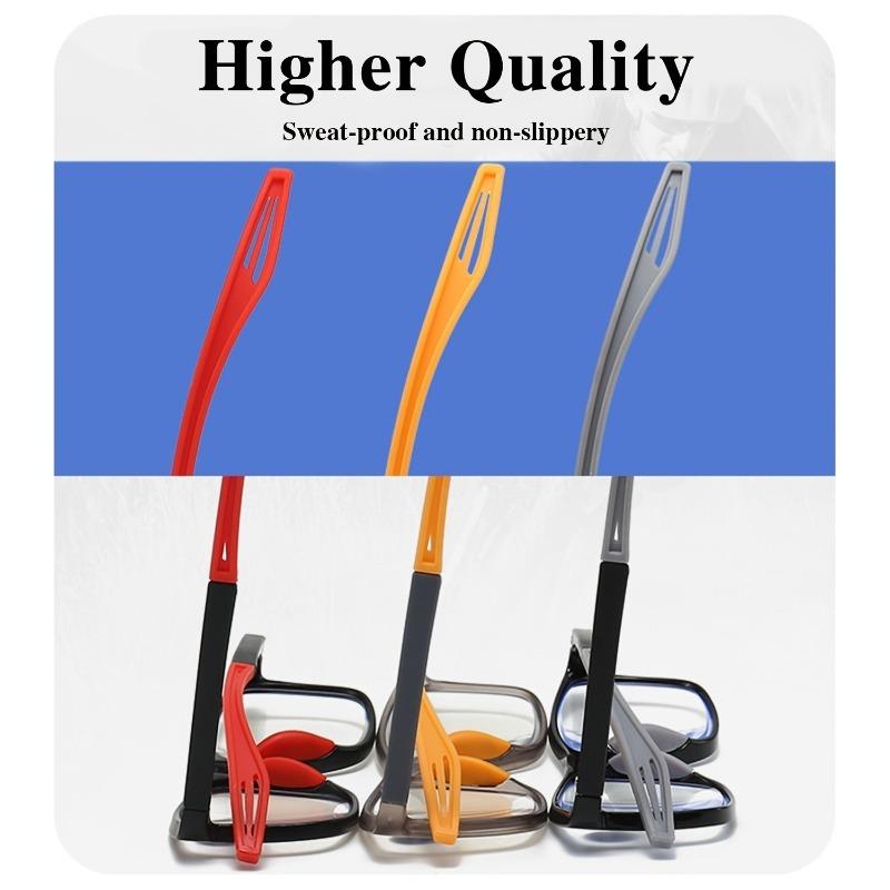 Classic sports reading glasses with free indoor and outdoor switching ultra light frame soft and anti slip legs