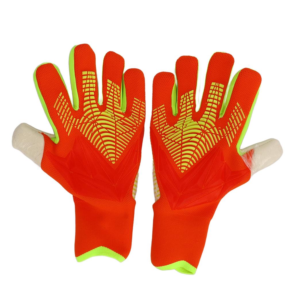Soccer Goalie Gloves for Men Women Latex Nylon Anti Slip Breathable Finger Protection Soccer Goalkeeper Gloves for