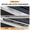 Car Stainless Steel Door Sill Scuff Plate For JAECOO J5 J6 JAECOO J7 J8 2025 2026, Carbon Fiber Threshold Protective Sticker