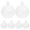 8 Pcs Decorative Hanging Ball DIY Christmas Tree Decorations Clear Ornaments Balls Electronic Delicate Decors Plastic