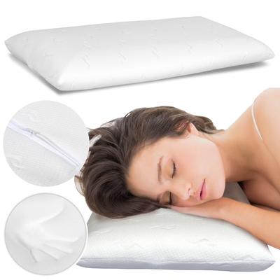 Orthopedic Flat Thermoplastic Memory Pillow + Zippered Case