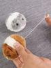 1pc Manual Exercise Toy for Cats Mouse Toys Boredom Relief Toy for Cats Cat Toy Kitten Toys Mechanical Scrump Plush Fluffy