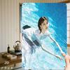 Glamour Deco Vintage Poolside Woman Retro Metal Wall Art 8x12 Inch, 2D Flat Wall Sign for Living Room Bedroom Decor