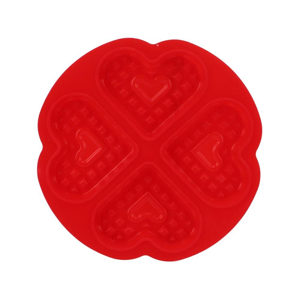Easy Demoulding Baking Mold Nonstick Silicone Waffle Mold Waffle Mold Heart Shape Mold  Making Cake