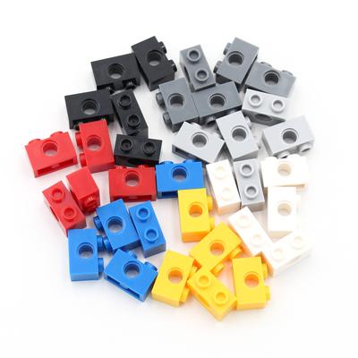 Non-Toxic 120Pcs Technology 3700 Brick 1X2 With Hole Thick Bricks Building Blocks Technology Parts Compatible Accessories Mechanical