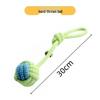 Pet Interactive Cotton Rope Teething Ball with Double Pull Knot for Dogs