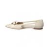 Salvatore Ferragamo Ferragamo Terea Leather Flat White