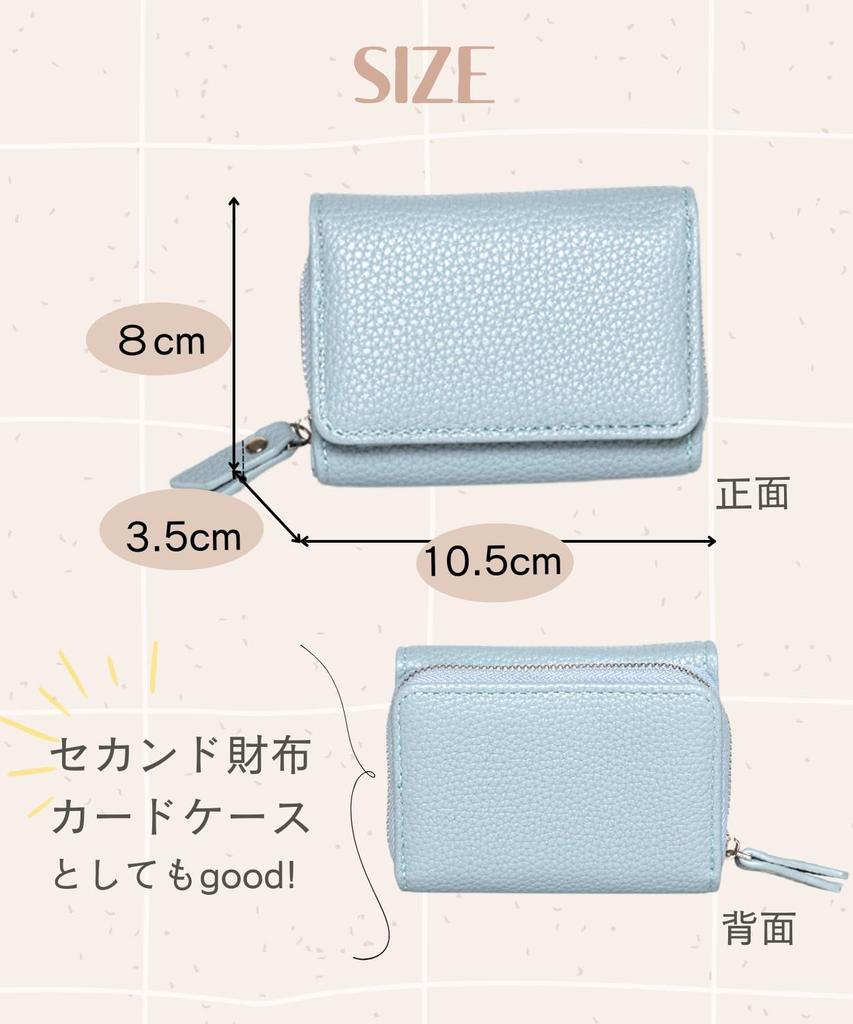 Elixio Mini-Portemonnaie mit Karten- und Münzfach, Kompakt und Klein, für Damen, Mädchen und Kinder, Geeignet für Grund-, Mittel- und Oberschüler,