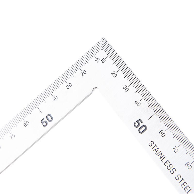 Deli Stainless Steel L-Square Ruler