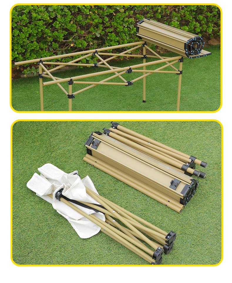 Outdoor Folding Table Chicken Rolls Table Stall Convenient Camping Table Picnic Chair Complete Set of Equipment Supplies