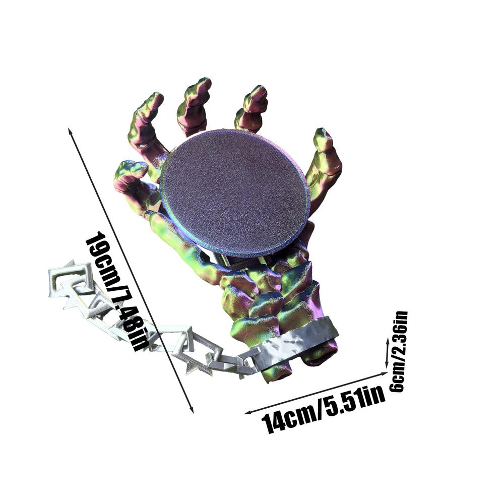 

Подставки под стаканы, напечатанные на 3D-принтере, коврик для хранения стаканов с рисунком в виде руки скелета, креативные подставки и тарелки, напечатанные на 3D-принтере для горячих блюд в кастрюле и миске зелёный