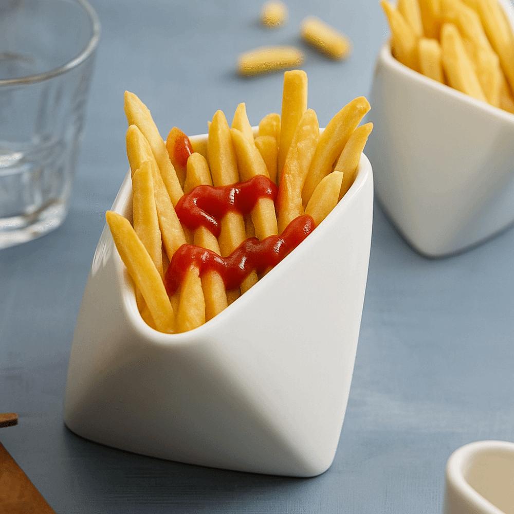 2pcs Ceramic Dessert Bowl Creative Snack Dish Kitchen Organizer Seasoning Bowl  Restaurant