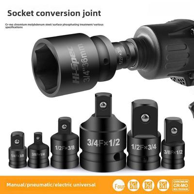 Adaptador de chave catraca de diâmetro variável, conversor de soquete para pistola elétrica/de ar comprimido - tamanhos grande/médio/pequeno.