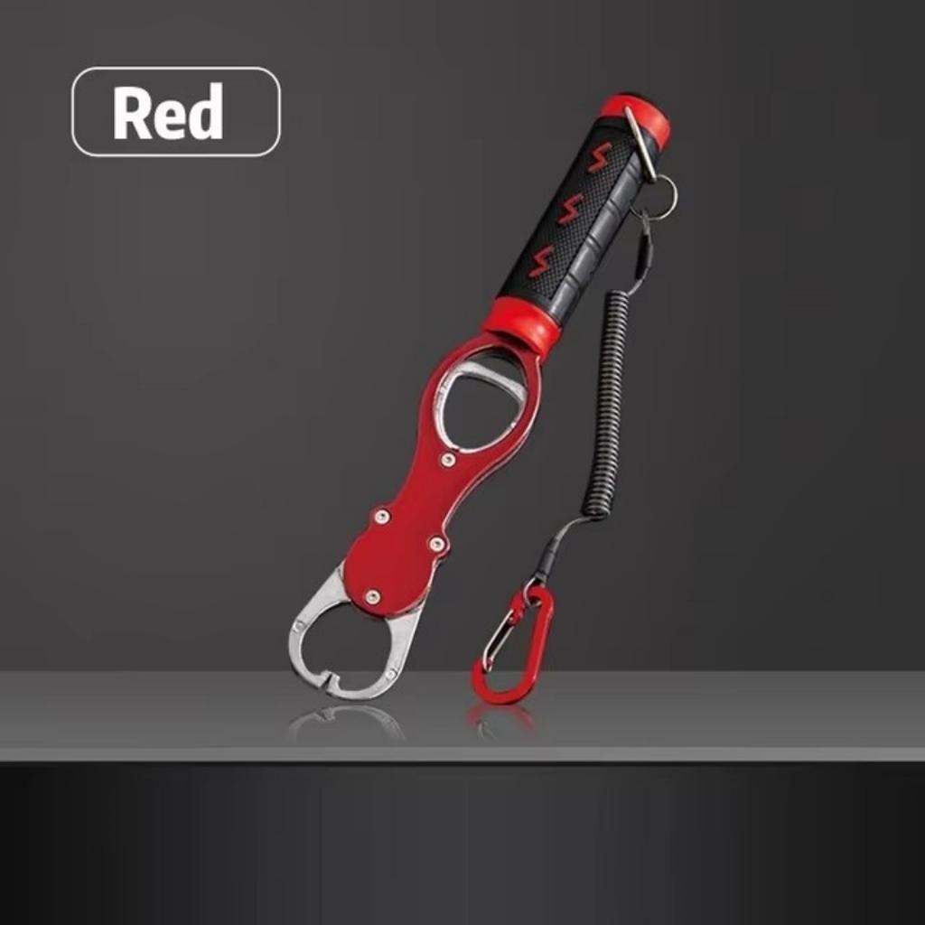 Premium Fishing Lip Gripper with Scale - Durable Aluminum Alloy Fish Controller for Efficient Catch and Release Fishing Tool