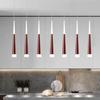 Modern Acrylic Restaurant Kitchen Pendant LightCone Long Tube LED Hanging Lamp Dining Room Bar Counter Shop Suspension Luminaire
