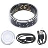 Smart Ring Fitness Tracker Men Women Touch Screen 5ATM Water Proof Health Exercise Record Steps with Charging Bay