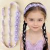 Boho Stil Geflochtenes Haarband Organza Spitze Haaraccessoires Süßes Mädchen Haar Stirnband Verkleiden