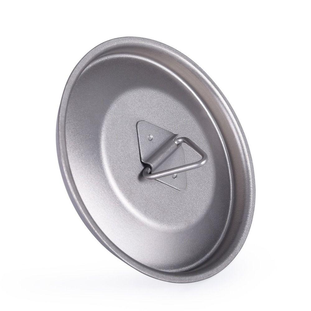Grey Titanium Mug Lid Practical Camping Cup Lid Lightweight Titanium Cup Lid Hiking