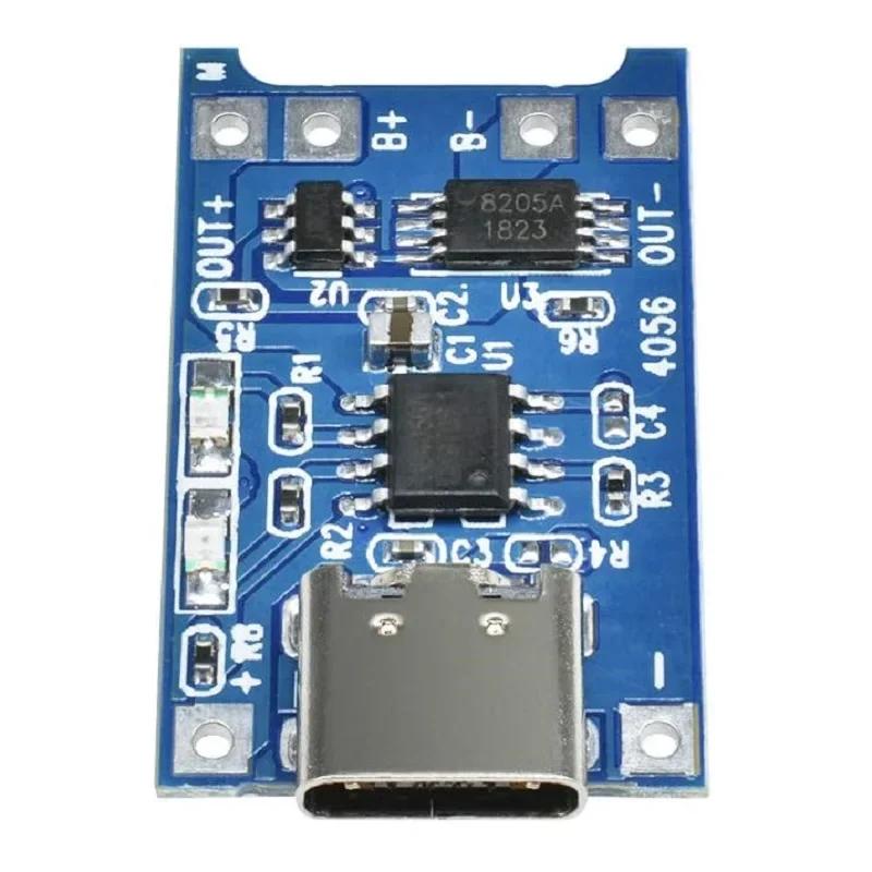 1pcs TP4056 5V 1A Type-c USB 18650 Lithium Battery Charging Board Charger Module with Protection Dual Functions