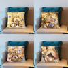 Pure Vanilla Cookie Pillow Case Short Plush Sofa Decorative Gift Home Double-sided Printing Cushio