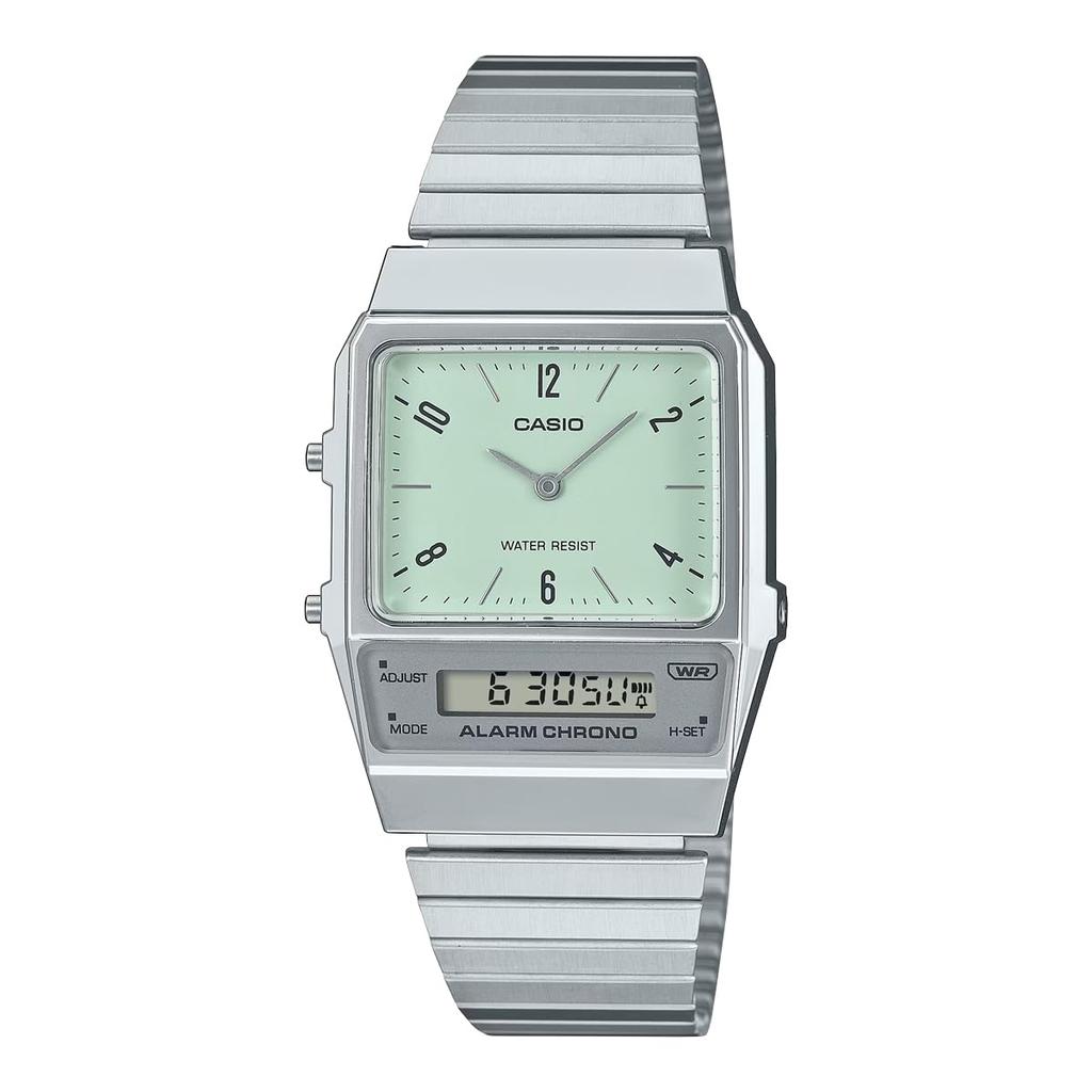 Casio Standard Analog-Digi Quartz Watch AQ-800E-3A, Unisex, Pale Green, Overseas Model [Parallel Import]