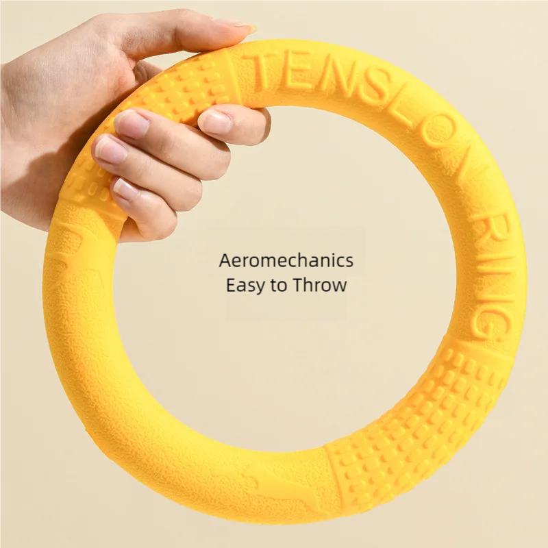 Brinquedos de anel para cães, indestrutíveis, mastigação, voadores, flutuantes, ferramentas de treinamento, busca para cães pequenos, médios e grandes, arremessando, pegando, voando