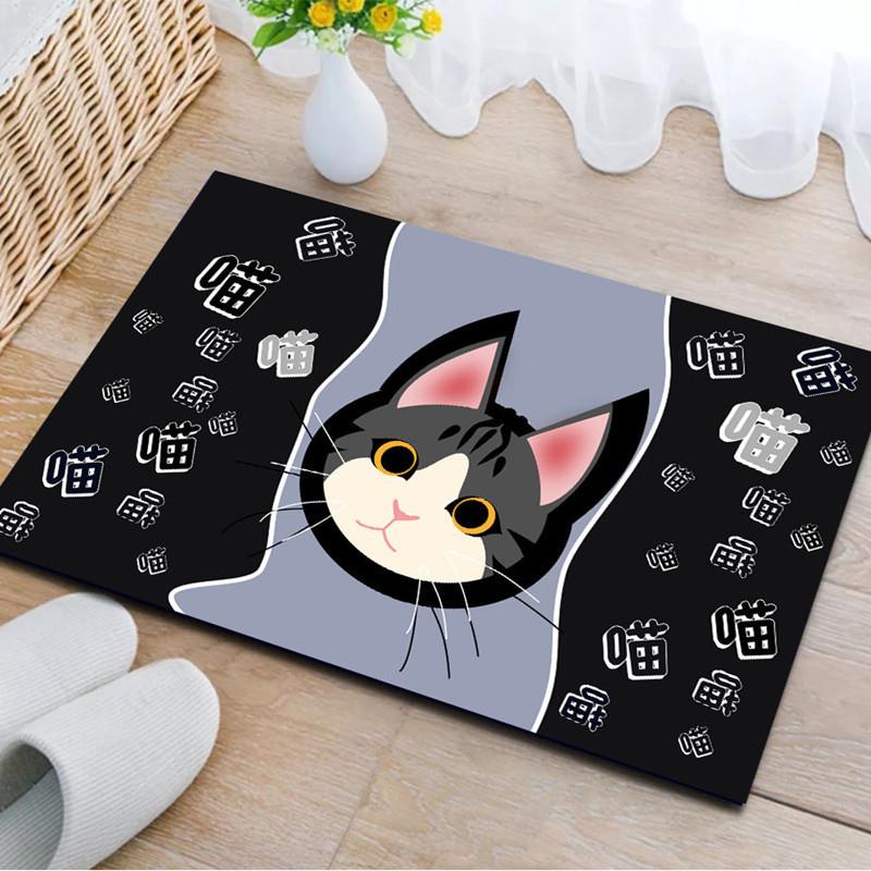 Cat Welcome Door Mat Cat Claw Carpet Living Room Bedroom Kitchen Non Slip Rug Home Decoration
