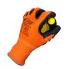 Mechanic Work Gloves with PU Nitrile Safety Coating, Nylon Cotton Work Gloves, Palm Coated, CE EN388, 4131X, 12 Pairs