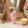 Flower Vase Decoration 2Pcs Floral Sculpture Vase Modern Artistic Holder with Matte Finish