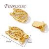 18K Gold Plated Connector Verschlüsse Für Perlenarmband Halskette Herstellung,Perlen Endkappen Befestigungsverschlüsse DIY Handgemachter Schmuck Zubehör