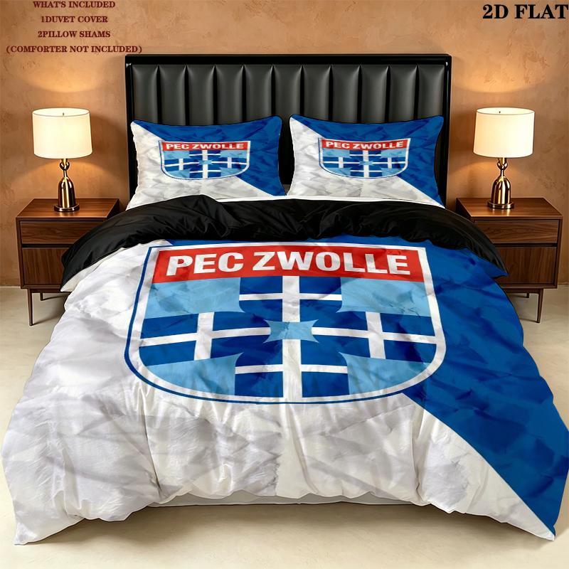 Pec Zwolle Pattern Bedding uilt Set uilt Cover Pillowcase Home Decoration Birthday Gift (1 * duvet cover + 2 * pillowcase without core)
